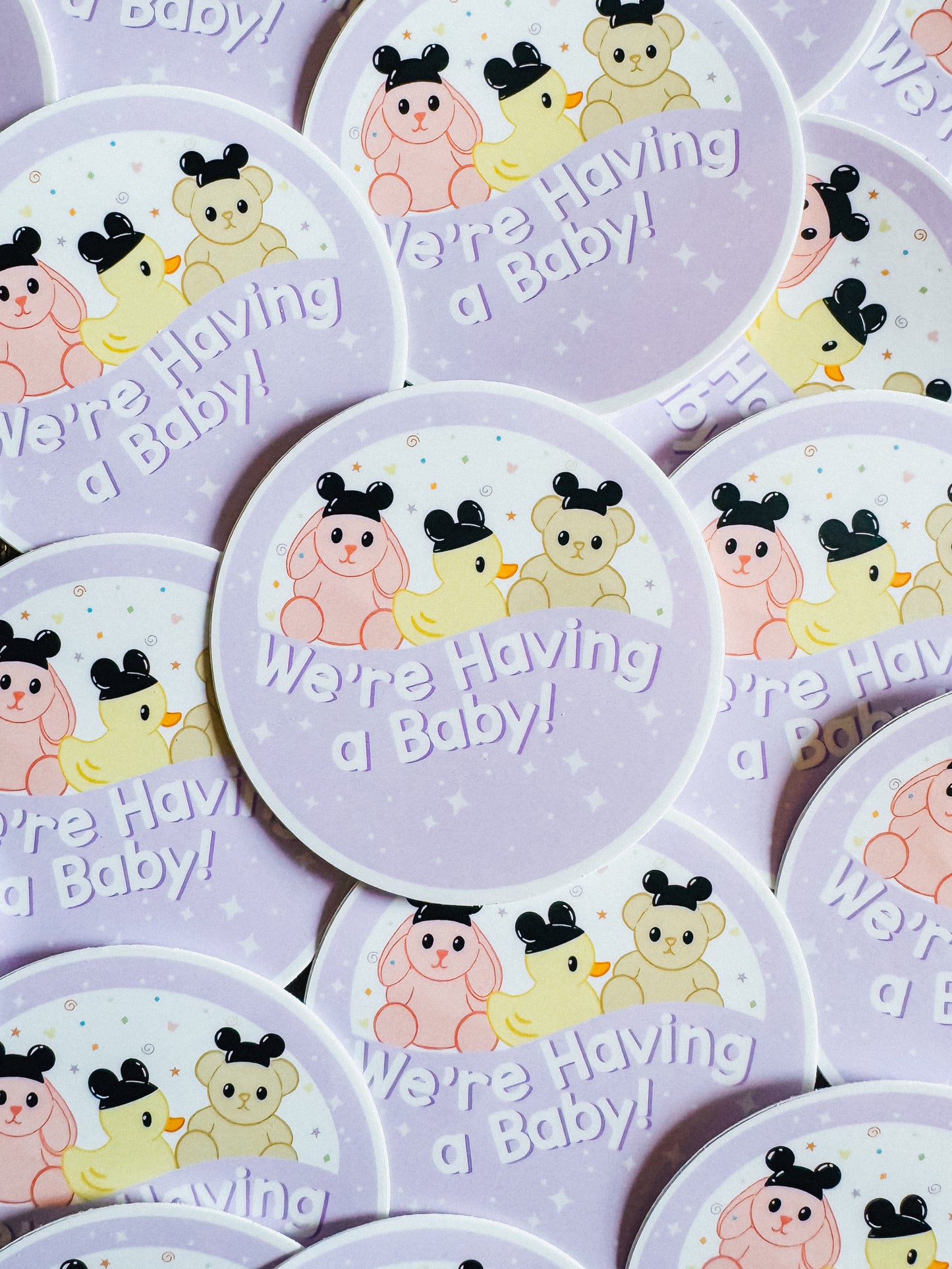 celebrating baby sticker