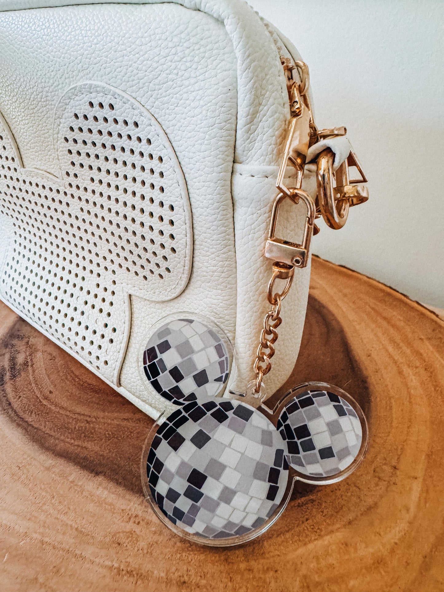 magical mouse disco ball bag charm