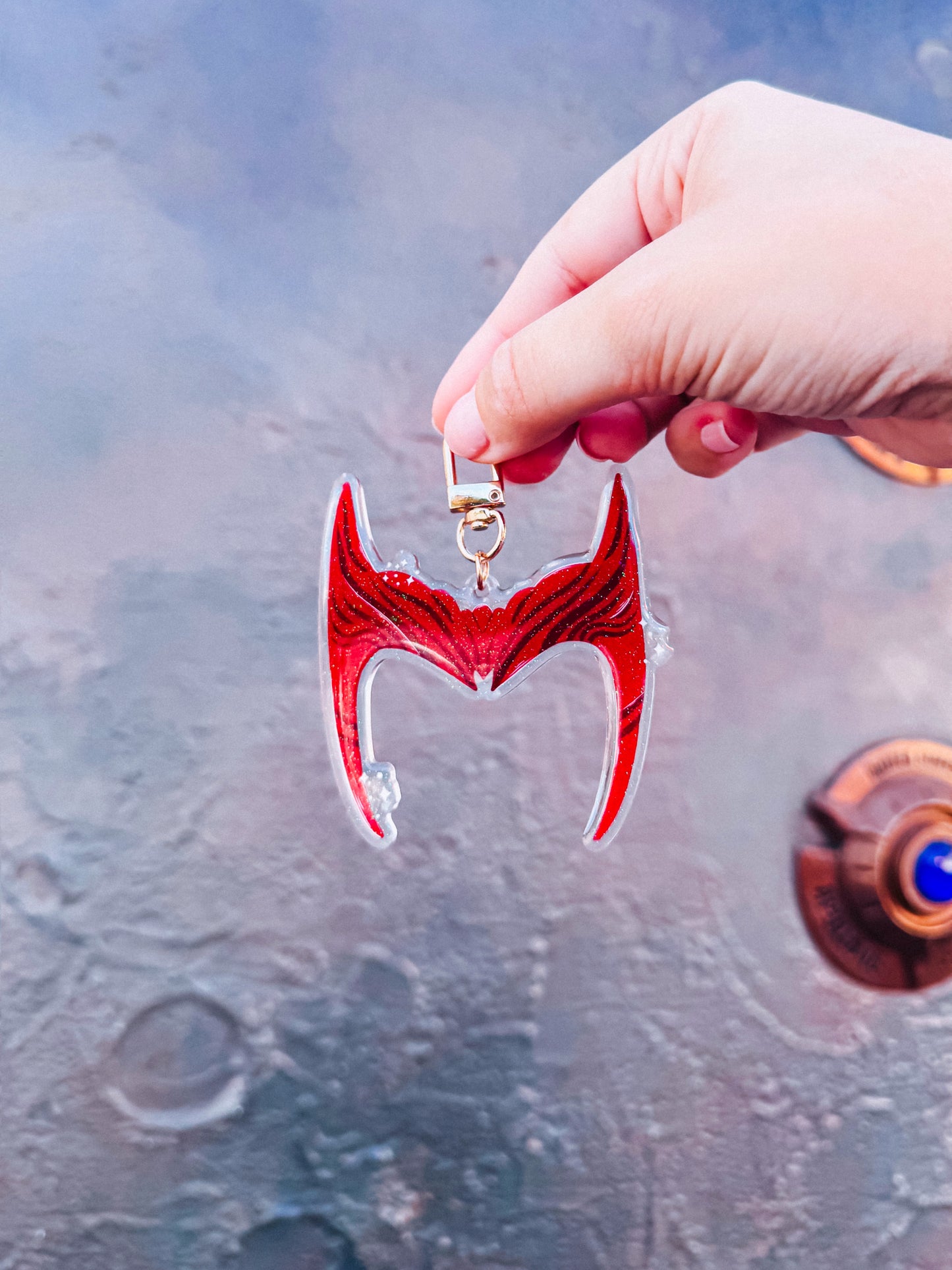 scarlet witch bag charm