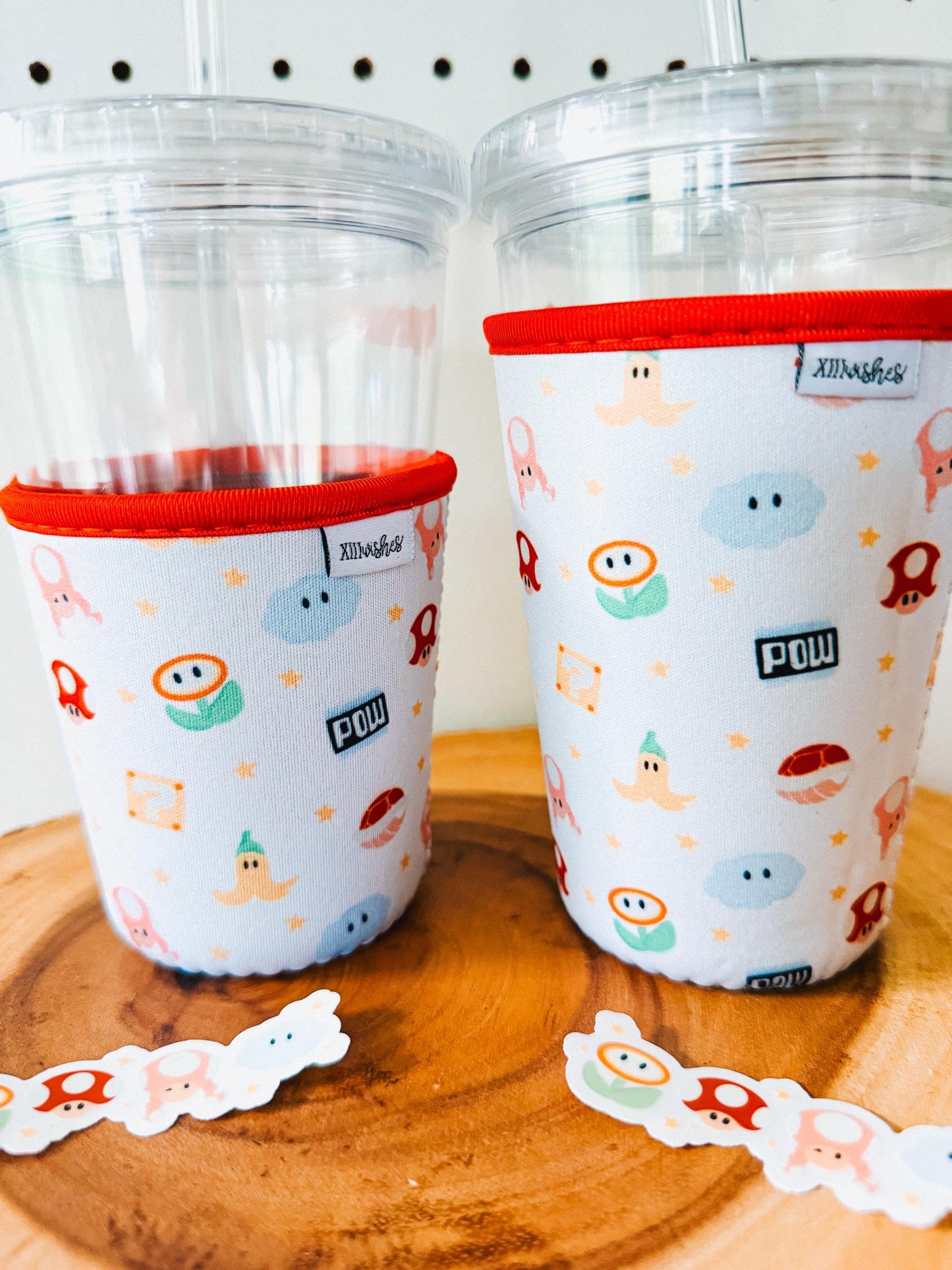 power up party cup sleeve