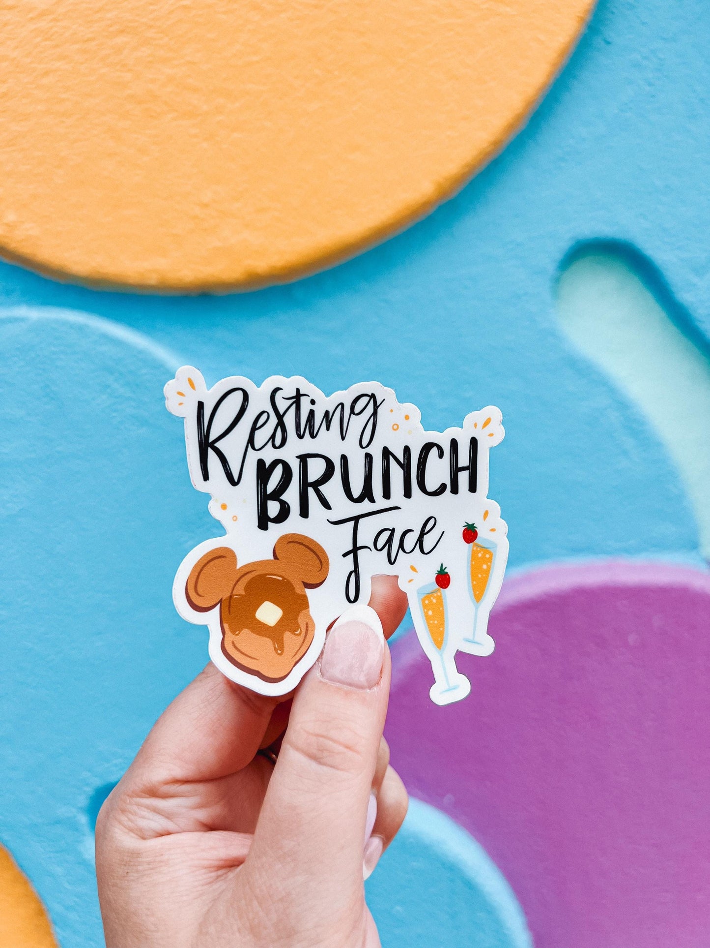 resting brunch face sticker