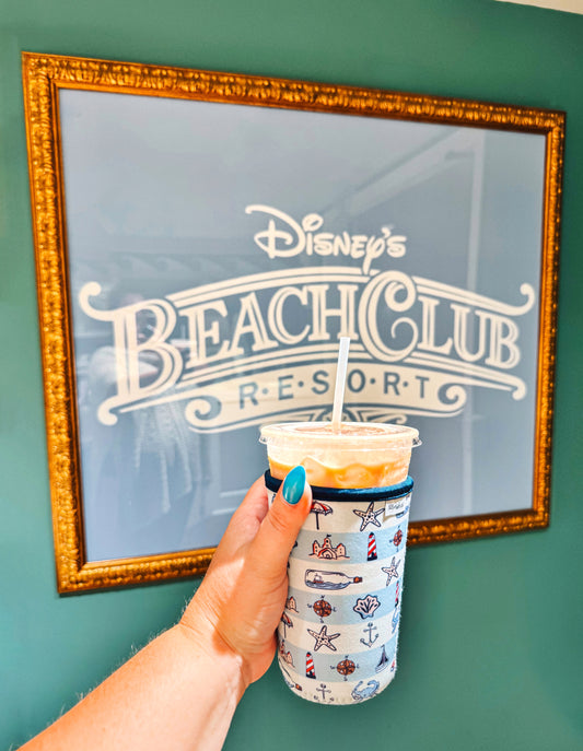 greetings! from beach cup sleeve