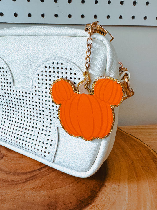 glittery ghourd bag charm
