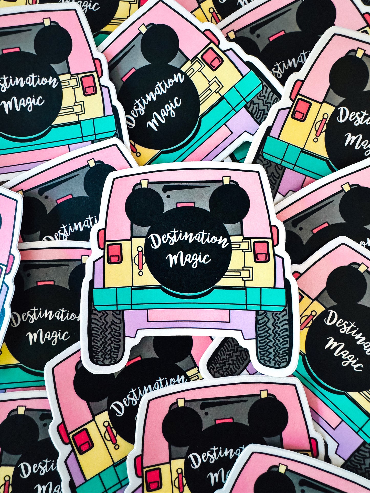 destination: magic sticker