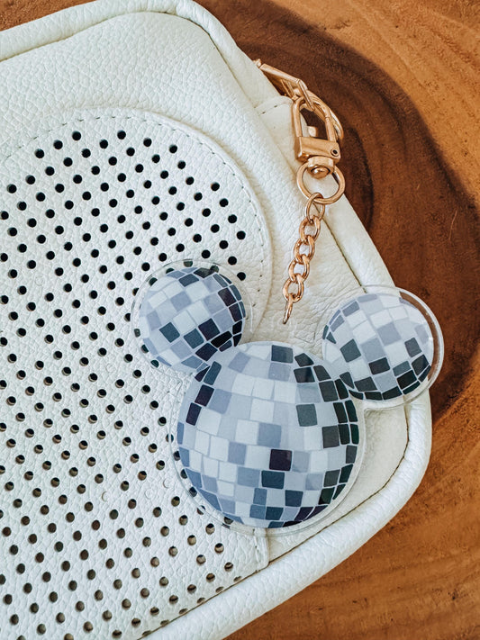 magical mouse disco ball bag charm