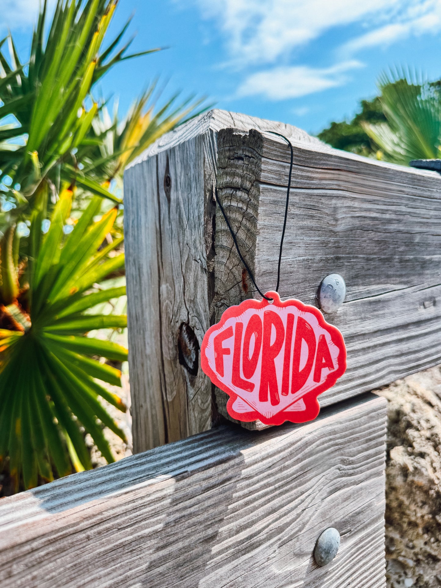 florida!!! scallop shell air freshener