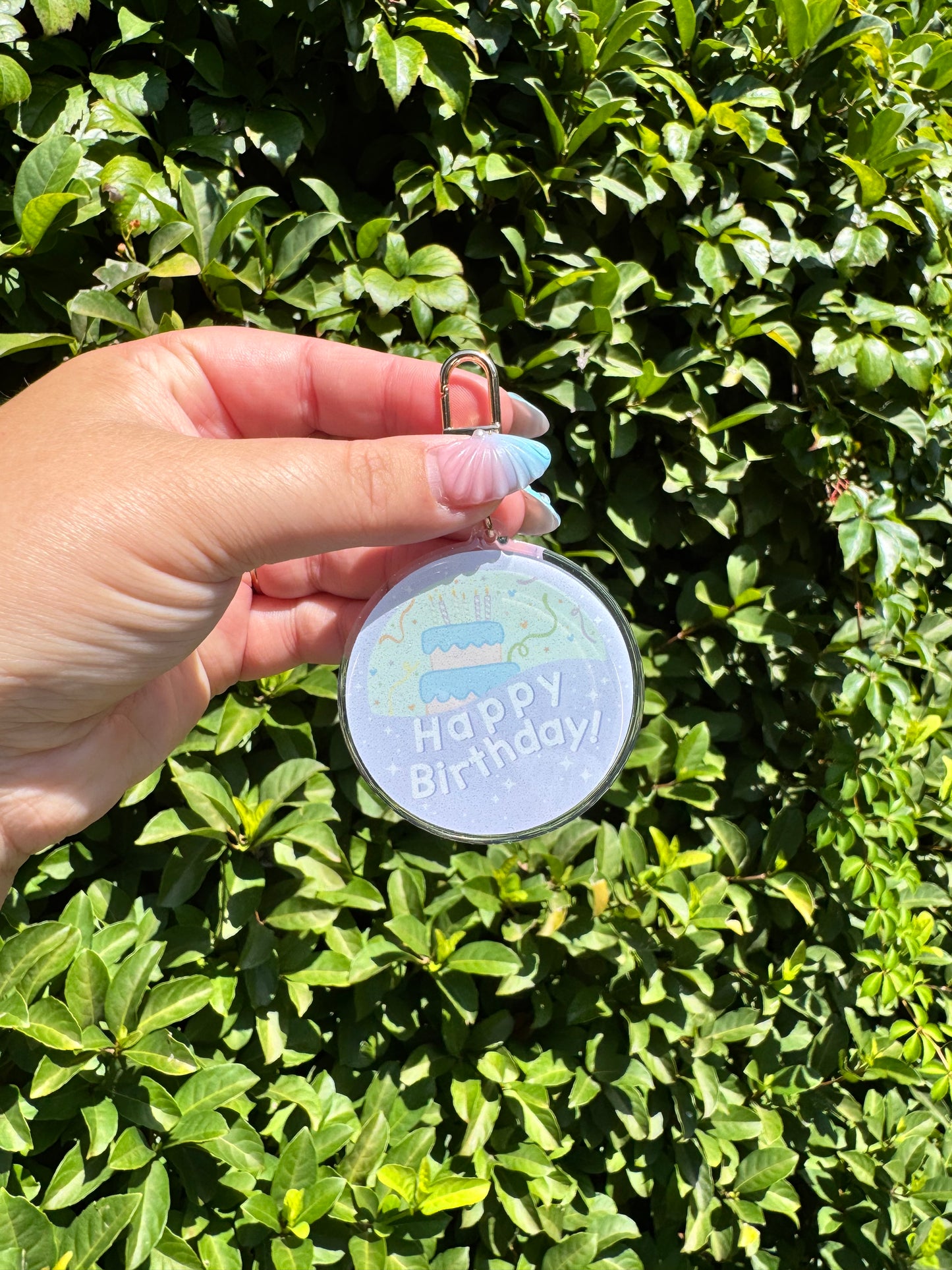 celebrating birthday bag charm