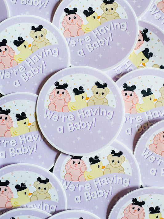 celebrating baby sticker