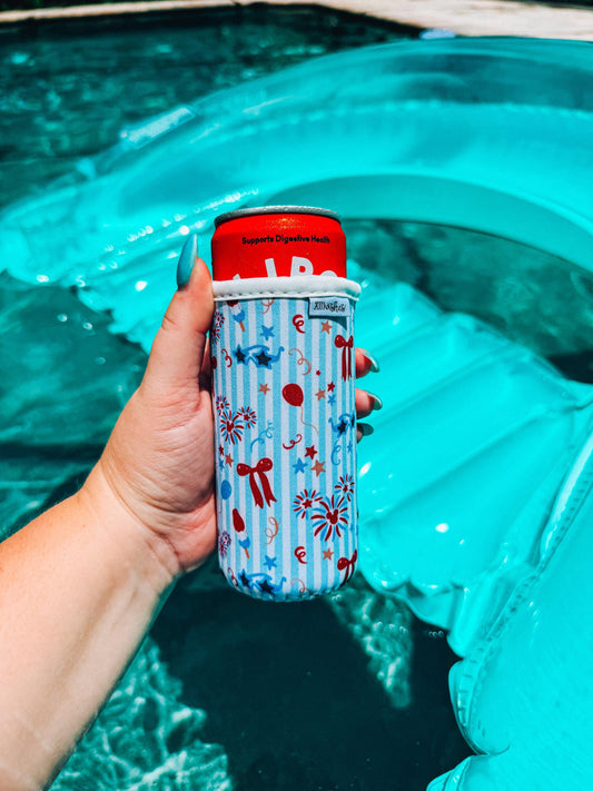 stars & stripes slim can sleeve