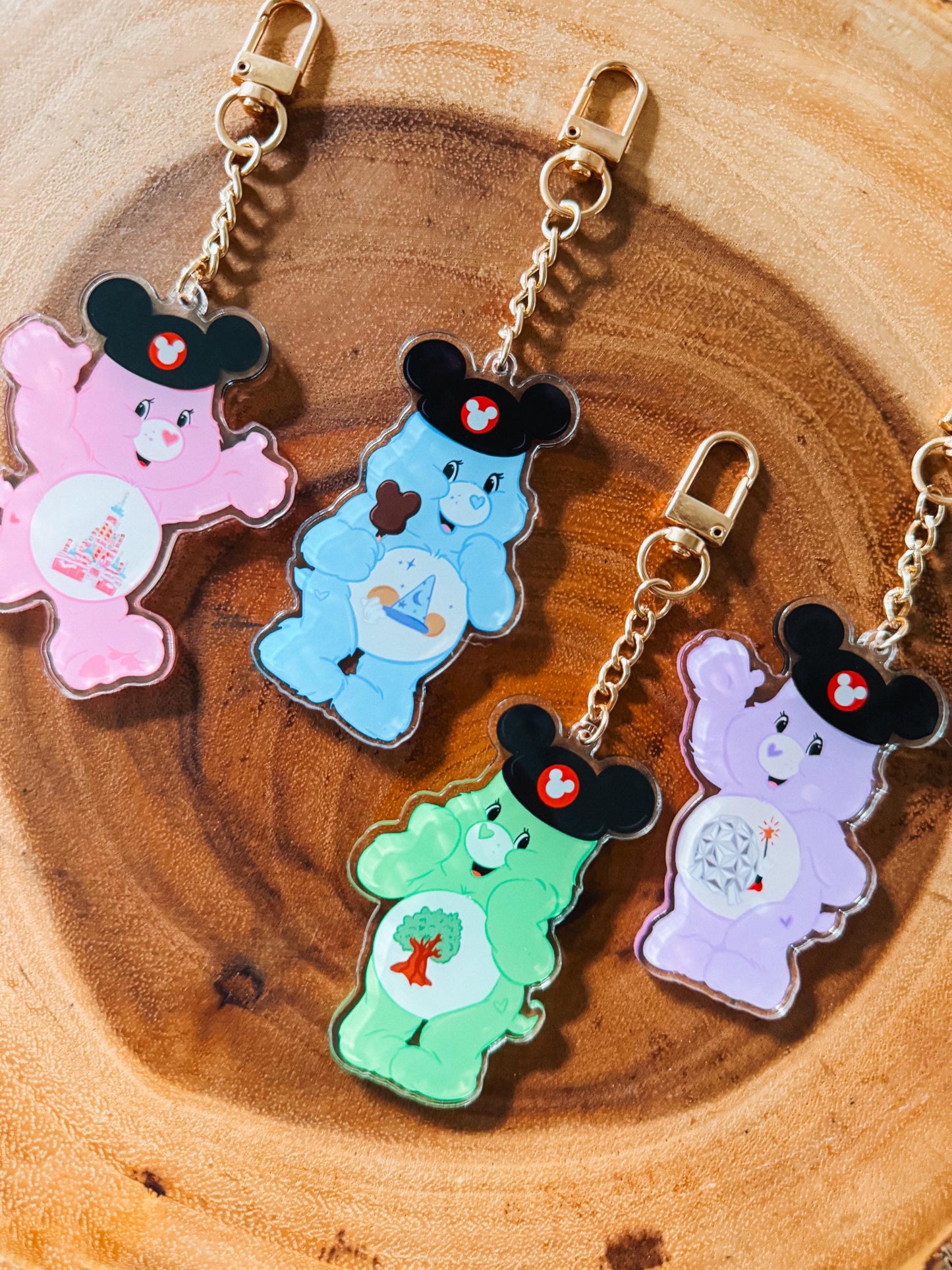 theme park bear bag charm