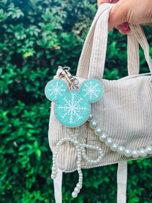 frosted flurry bag charm