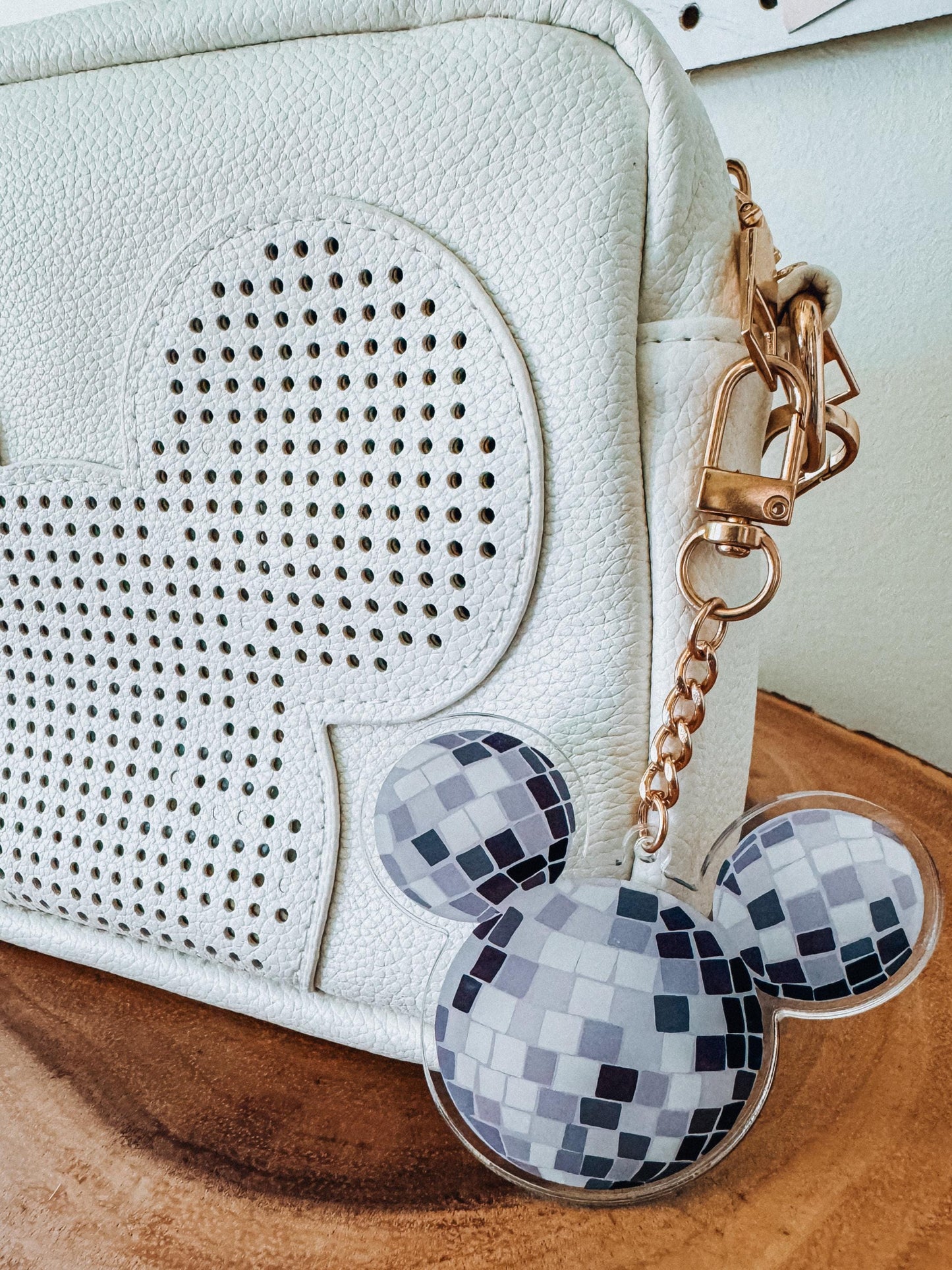 magical mouse disco ball bag charm