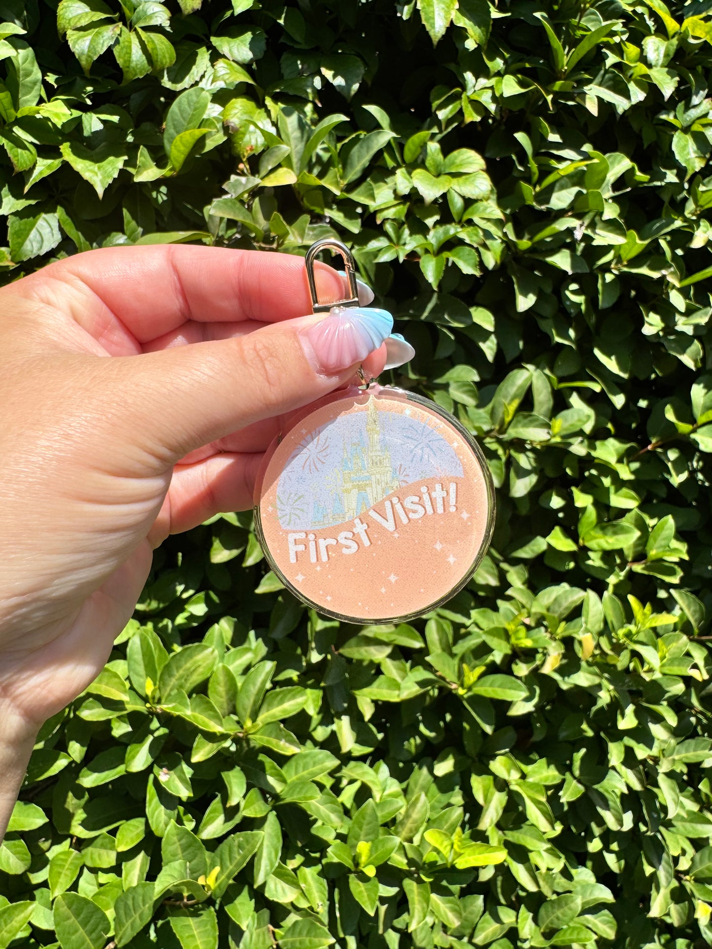 celebrating first visit (east coast) bag charm