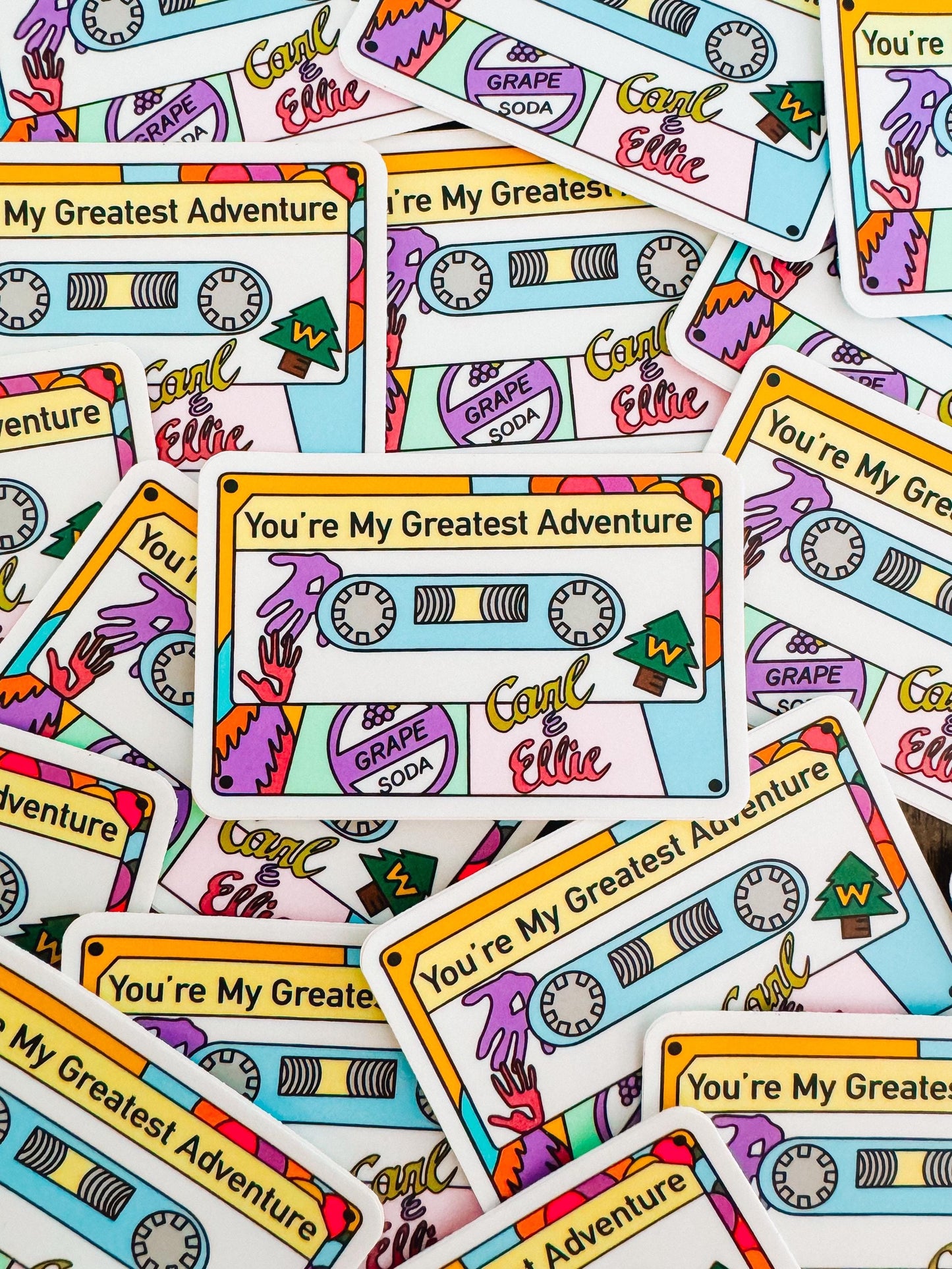 my greatest adventure cassette tape sticker