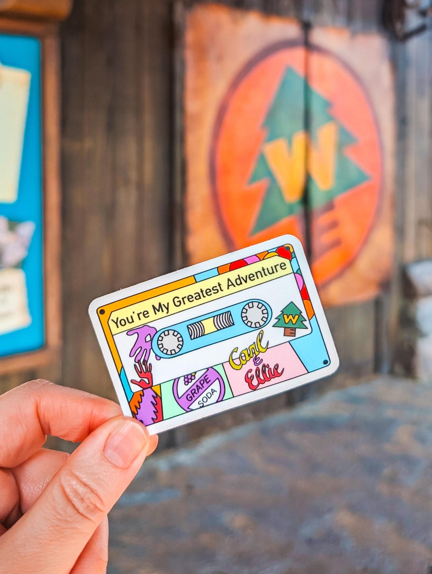 my greatest adventure cassette tape sticker