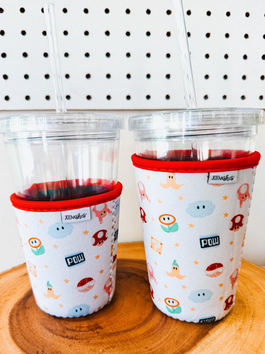 power up party cup sleeve