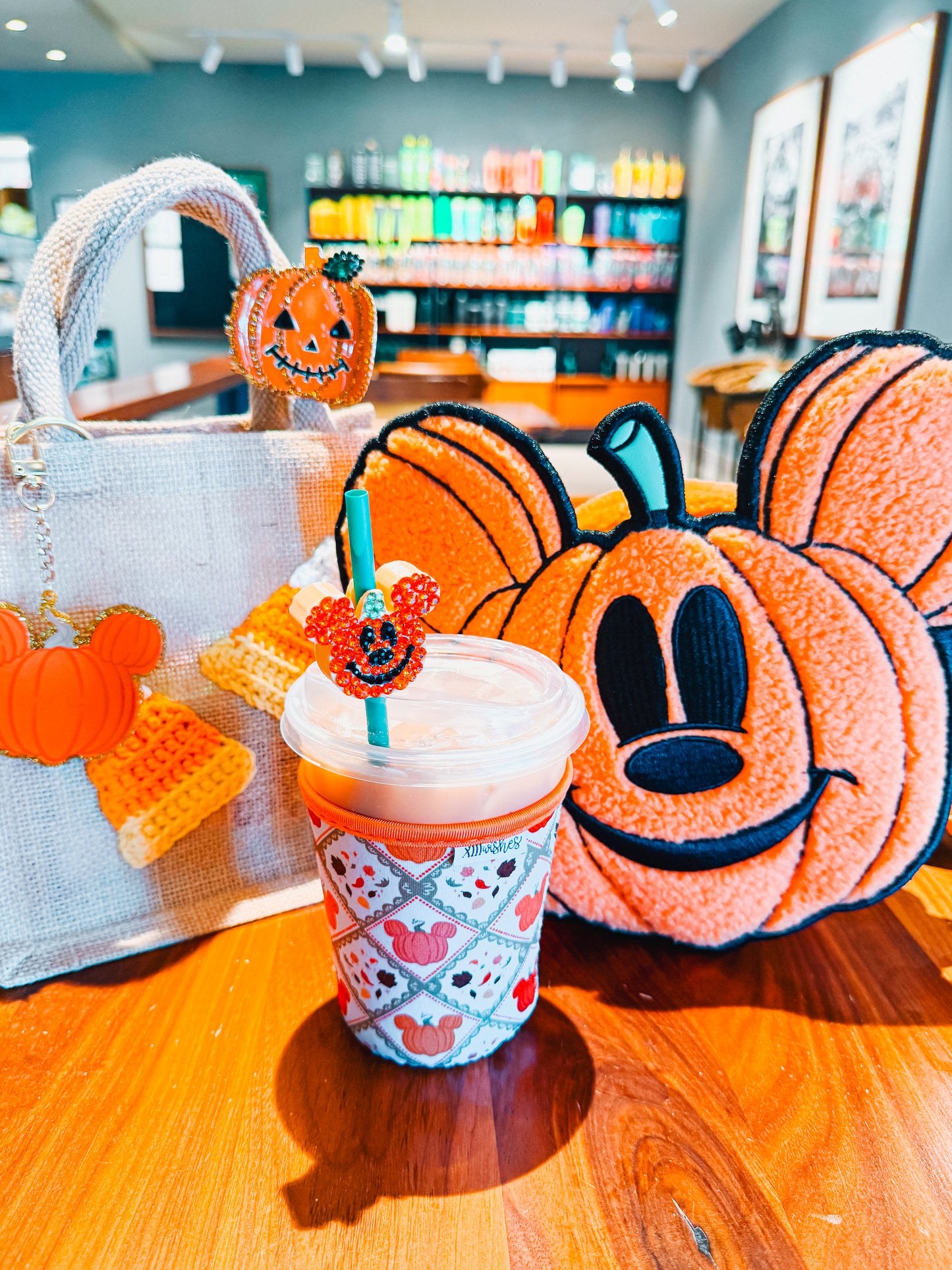 blustery fall day cup sleeve