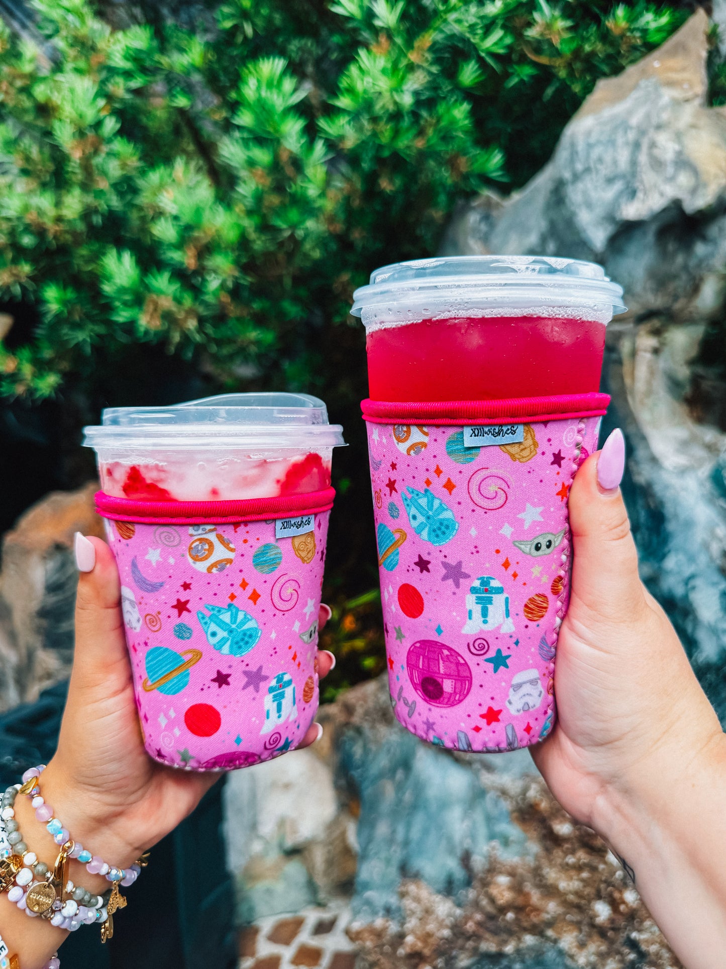 millennium pink cup sleeve