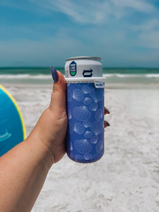 seashells slim can sleeve