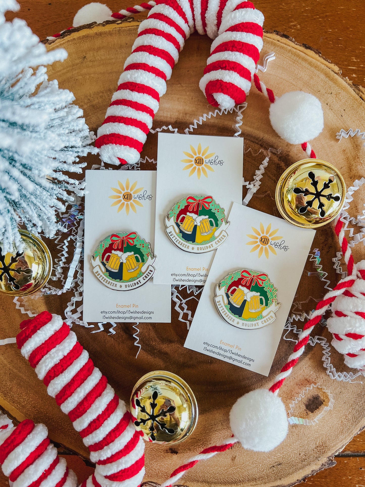 butterbeer & holiday cheer pin