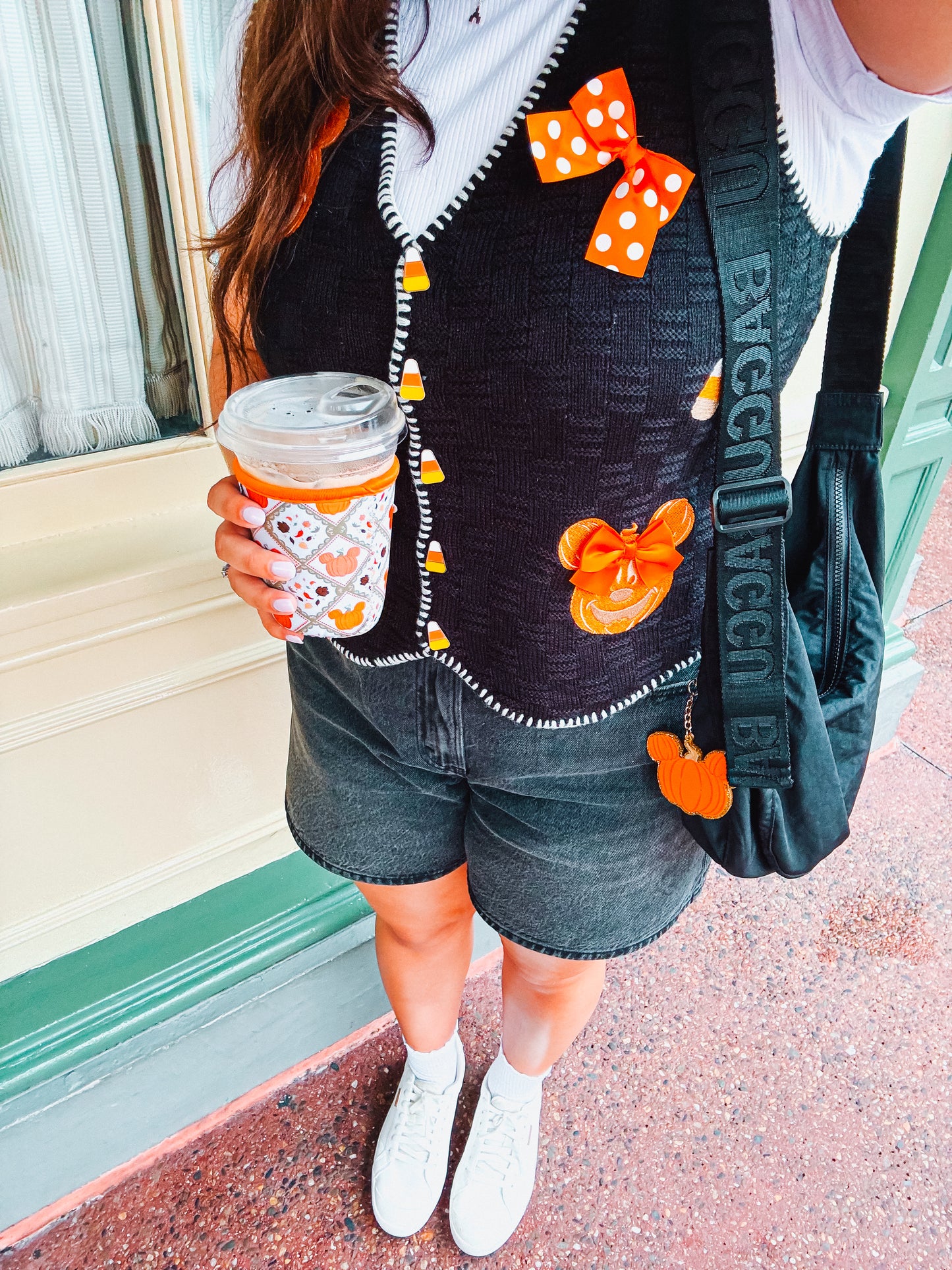 blustery fall day cup sleeve