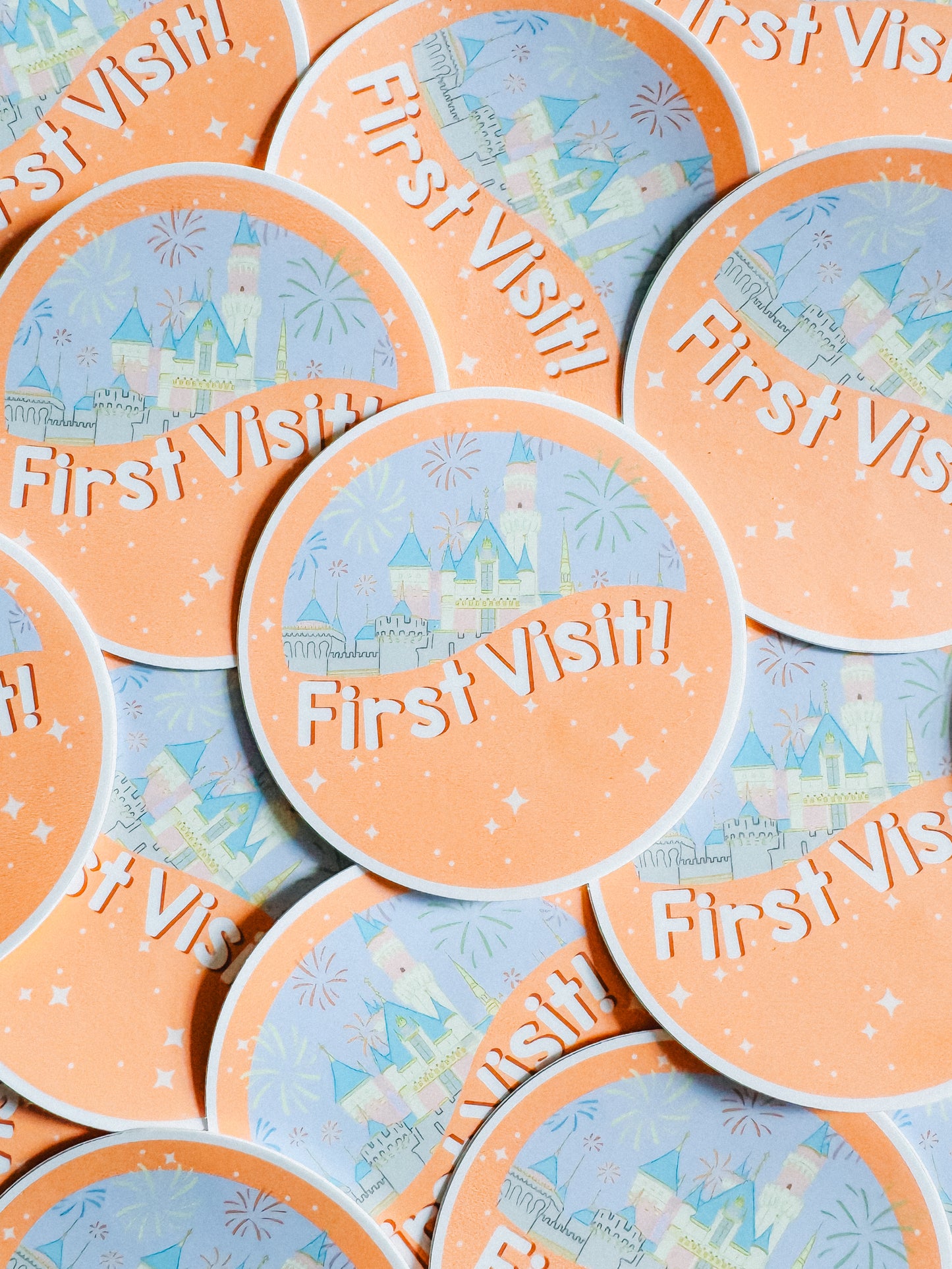 celebrating first visit (west coast) sticker