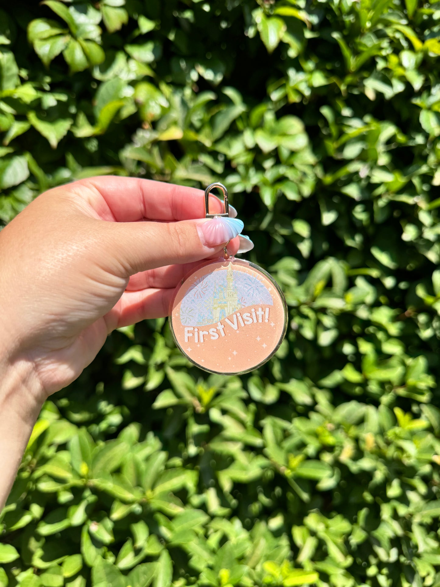 celebrating first visit (east coast) bag charm