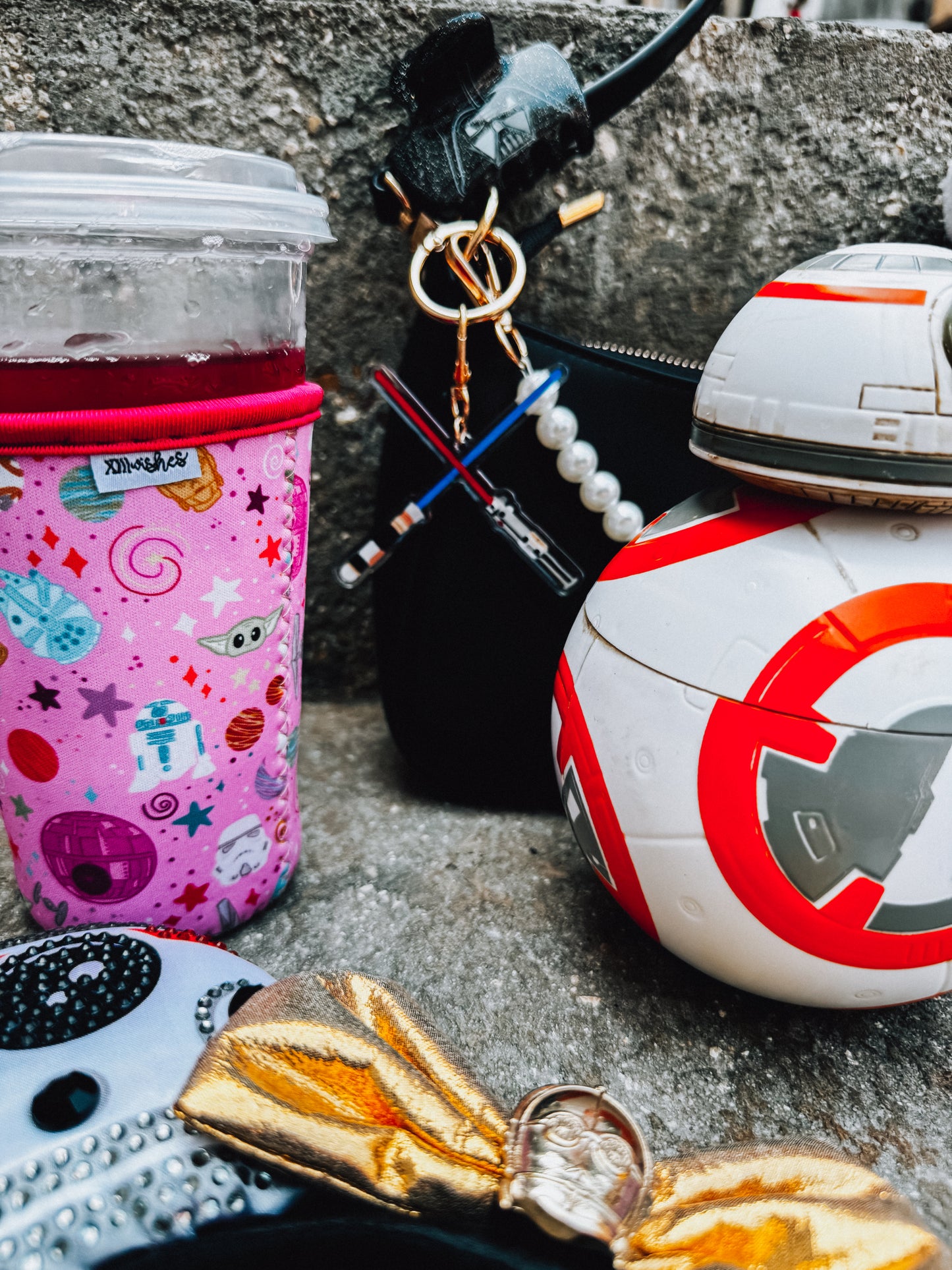 light v dark bag charm