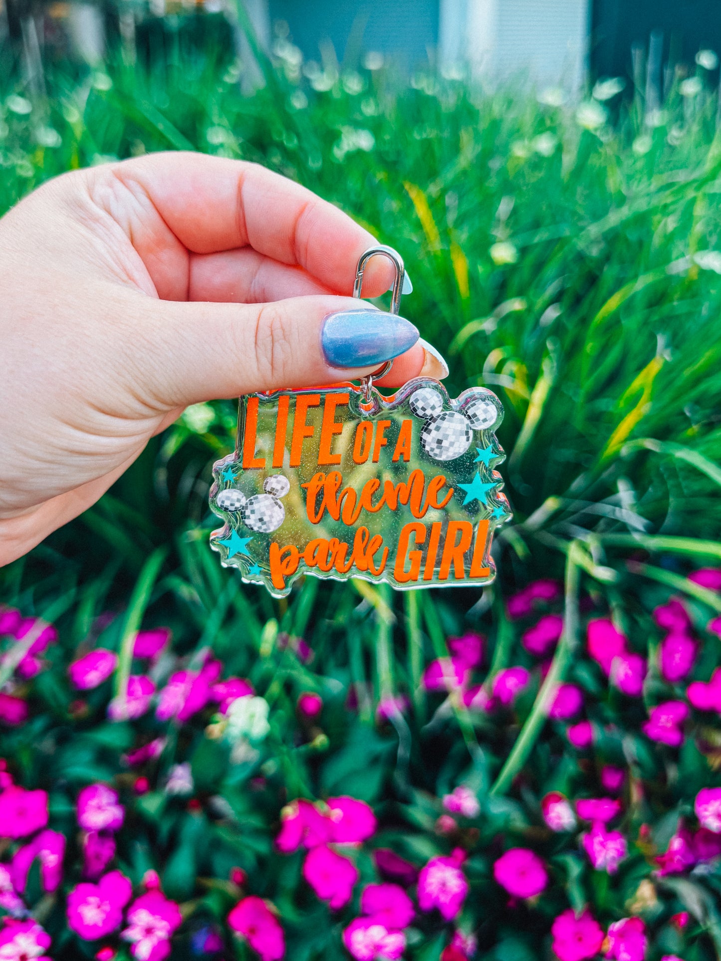 life of a theme park girl bag charm