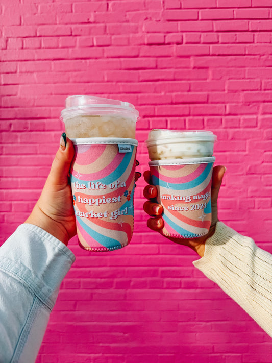 life of a happiest market girl cup sleeve