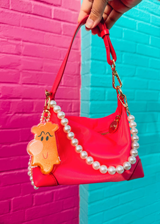 doorknob to wonderland bag charm
