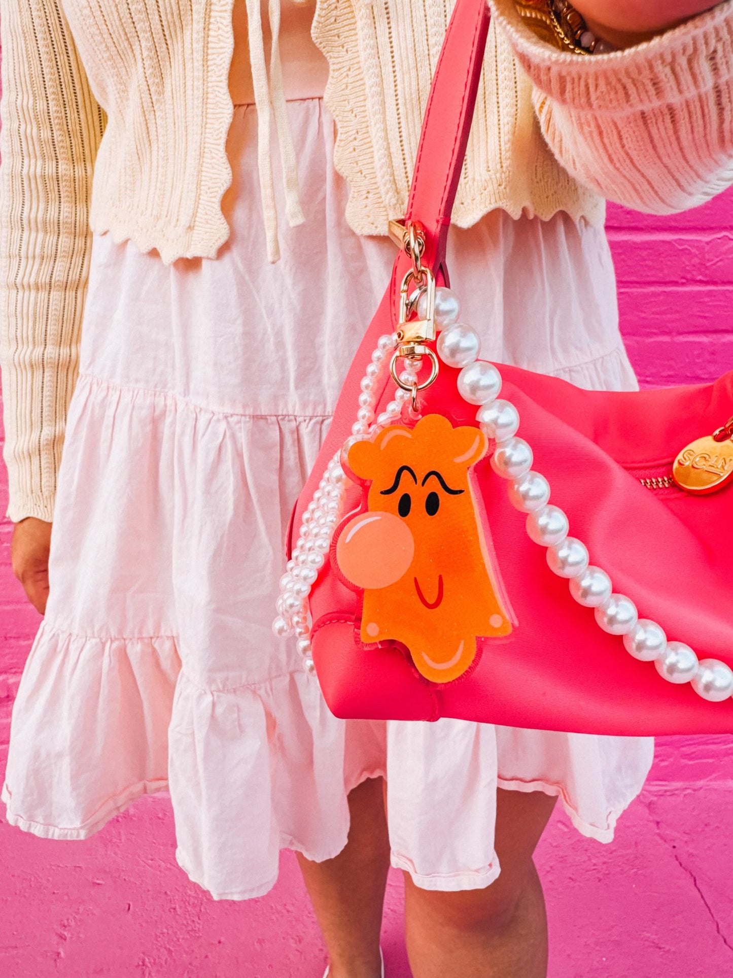 doorknob to wonderland bag charm