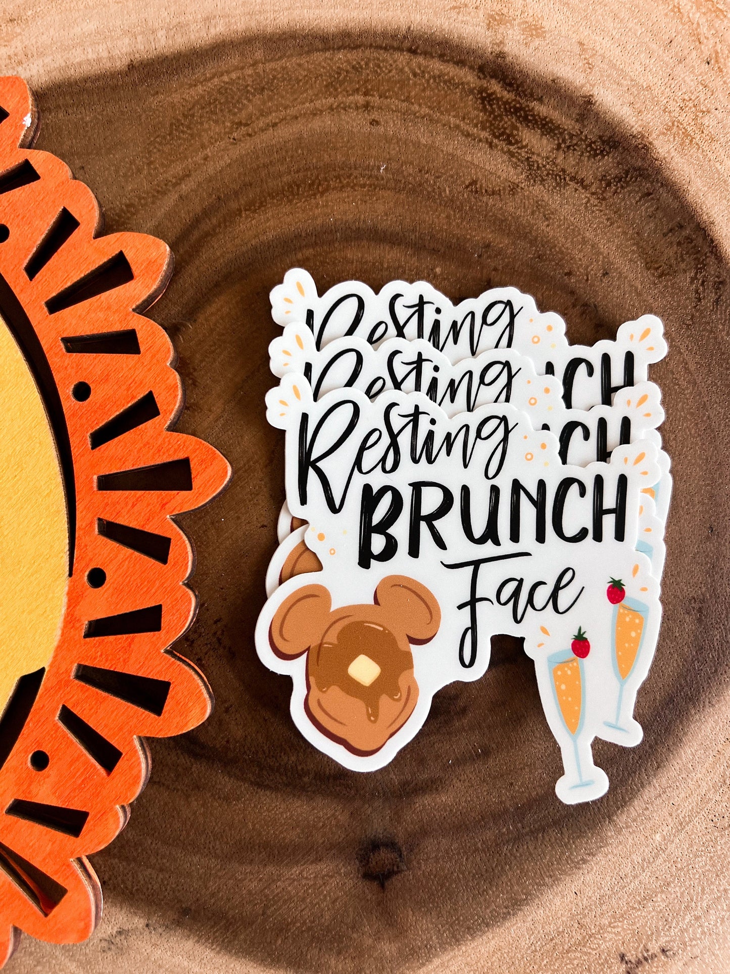 resting brunch face sticker