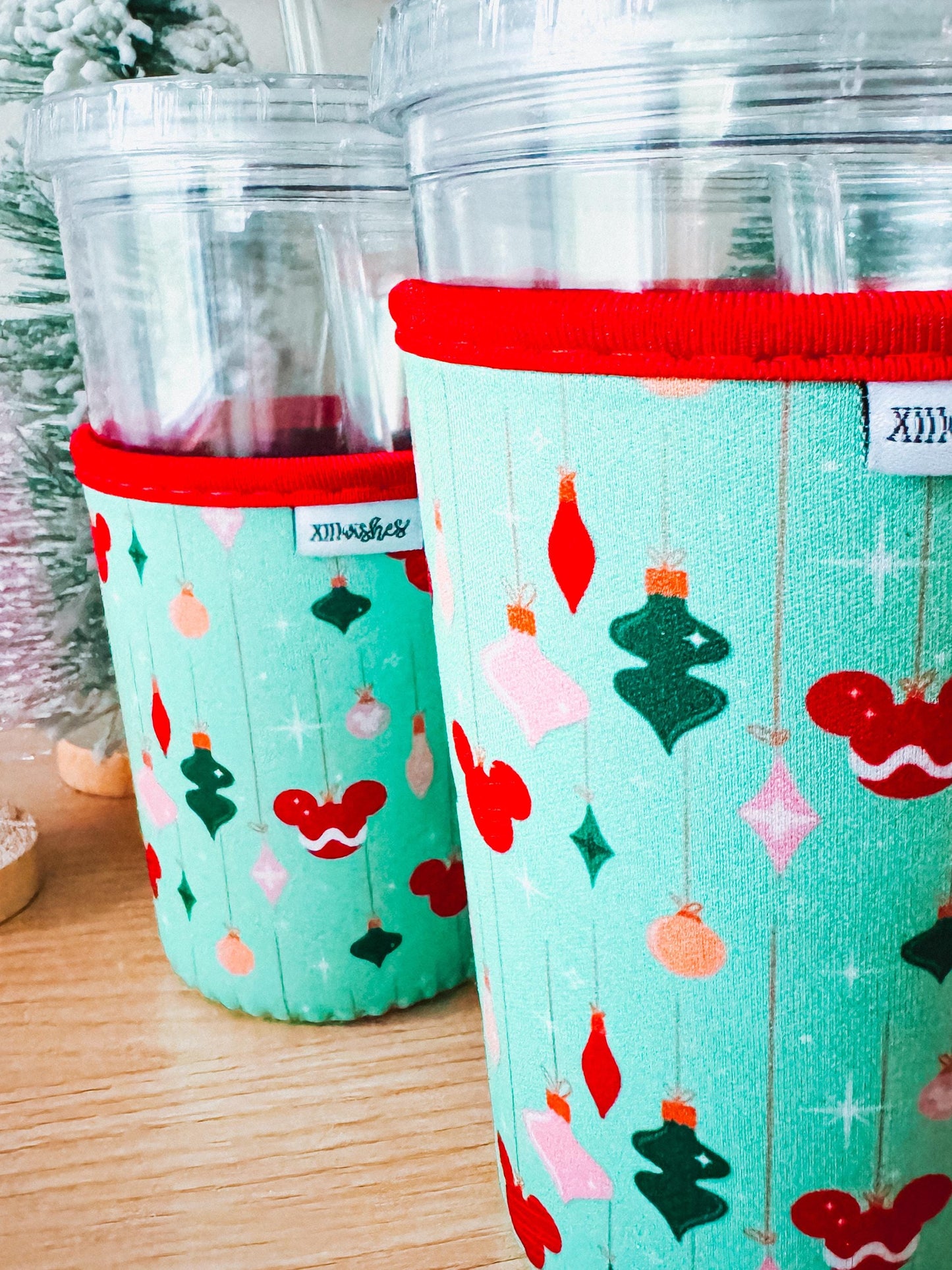 holly jolly cup sleeve