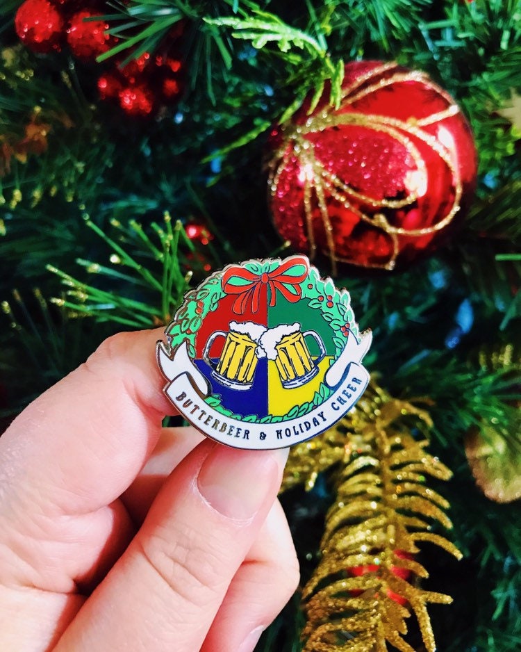 butterbeer & holiday cheer pin