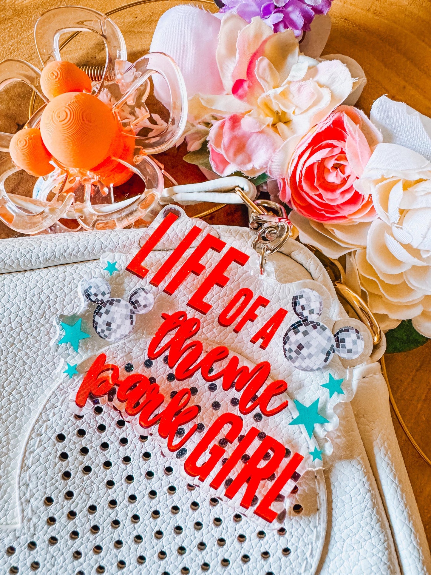 life of a theme park girl bag charm