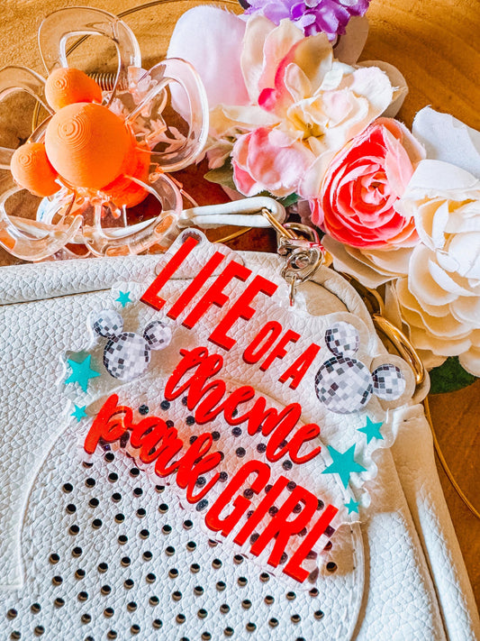 life of a theme park girl bag charm