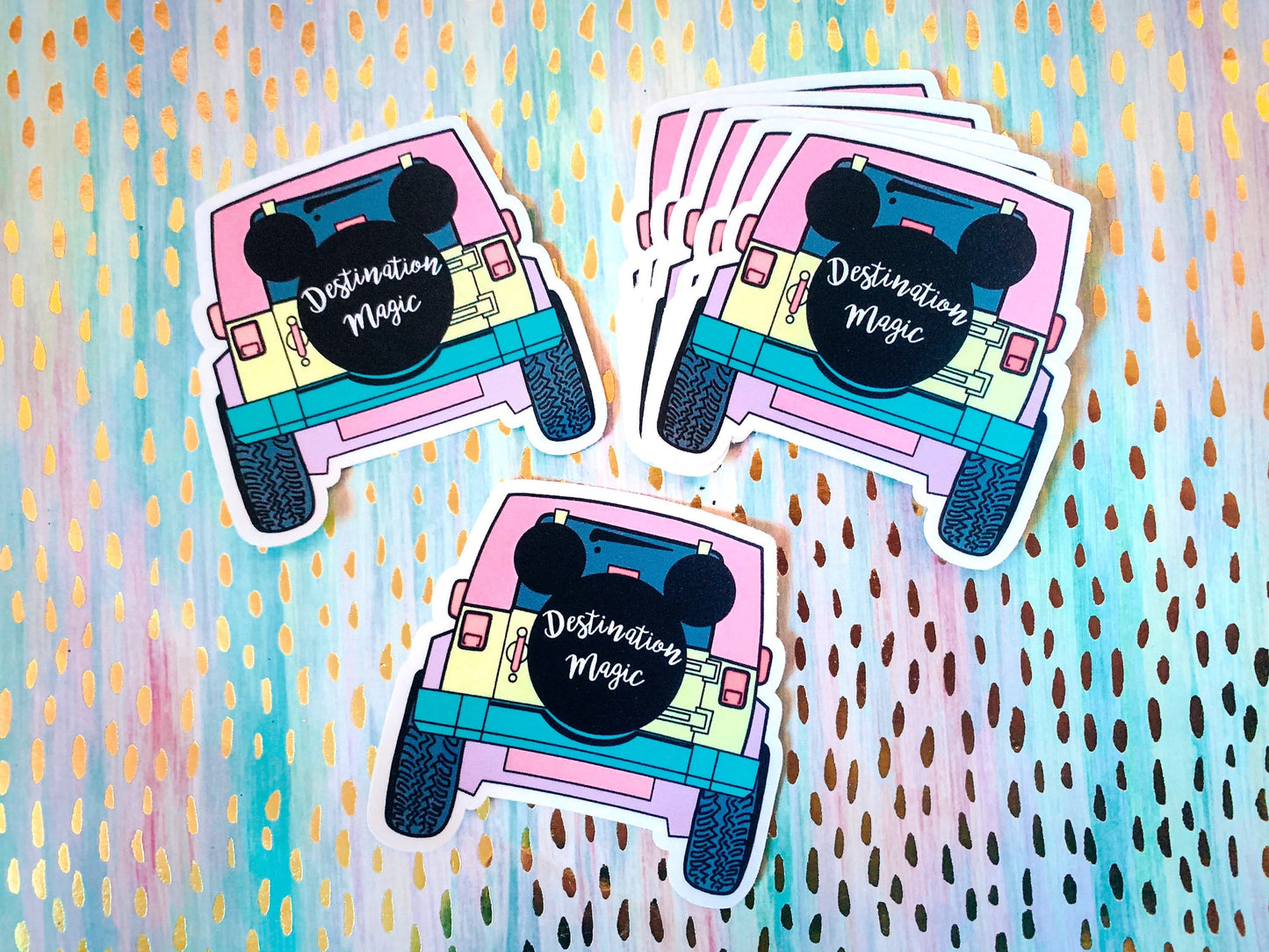 destination: magic sticker