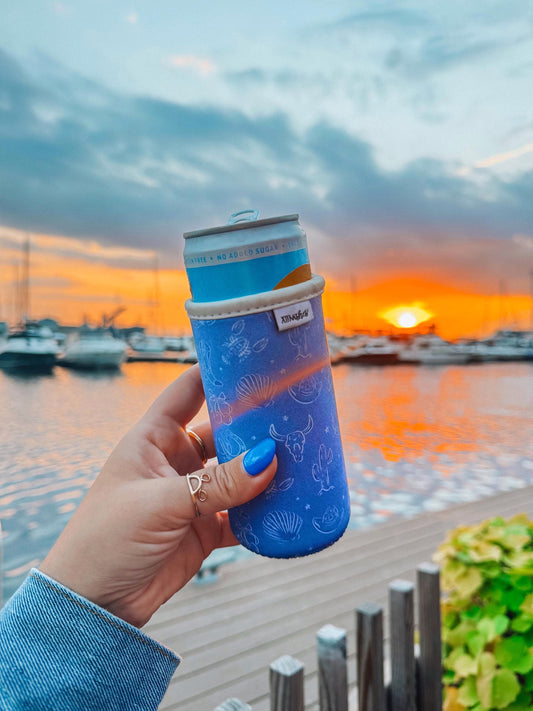 coastal cowgirl slim can sleeve