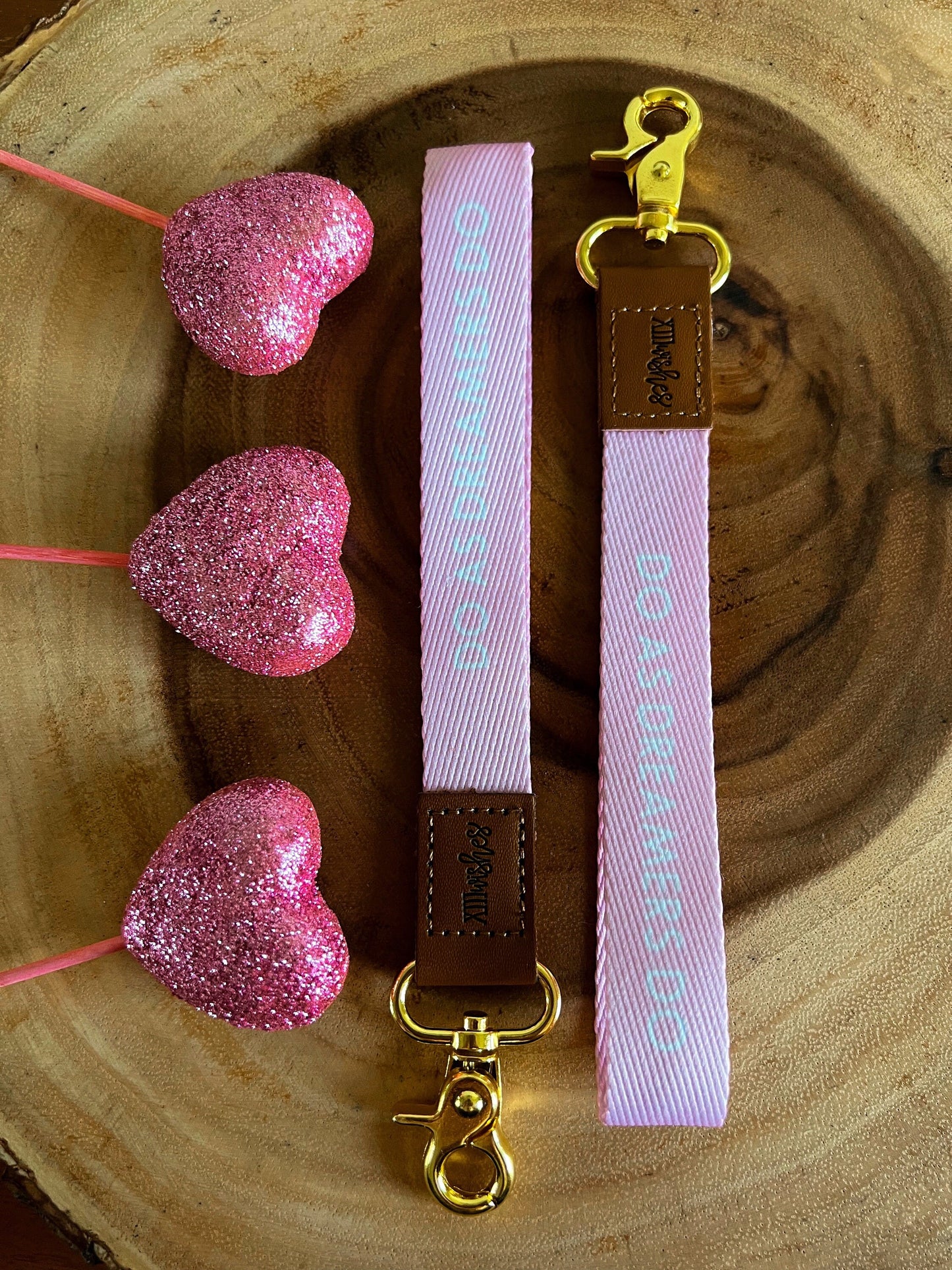 do as dreamers do wristlet lanyard